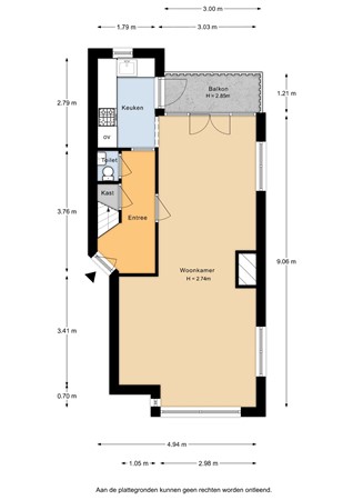 Floorplan - Cremerstraat 374, 3532 BR Utrecht